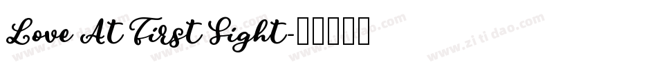 Love At First Sight字体转换
